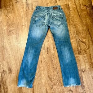 Men's Distressed BKE Aiden Bootcut Jeans. 27R.
